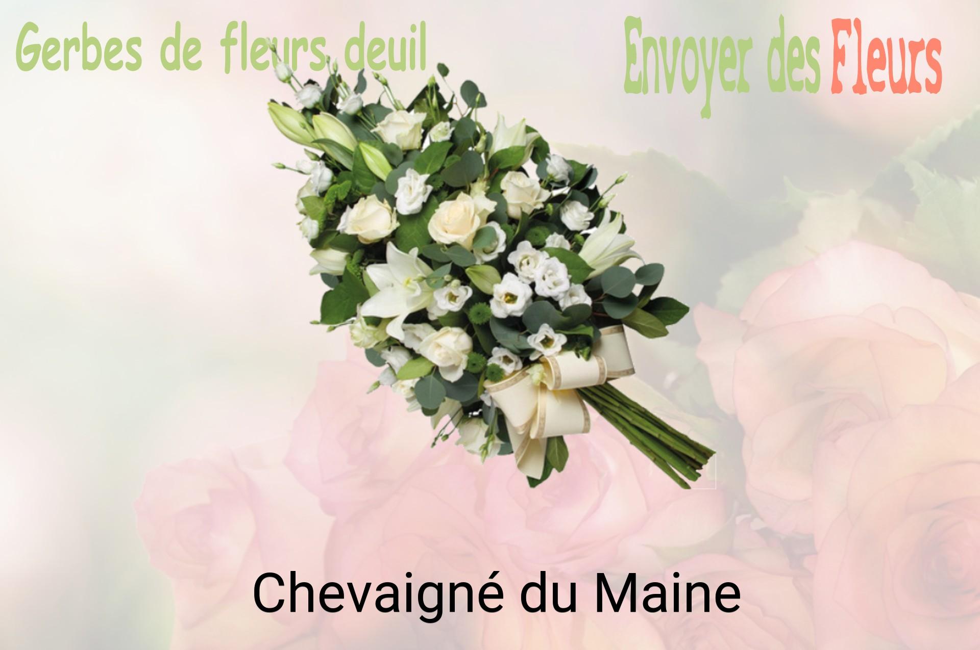 Gerbe de fleurs de deuil livrée à Chevaigné-du-Maine
